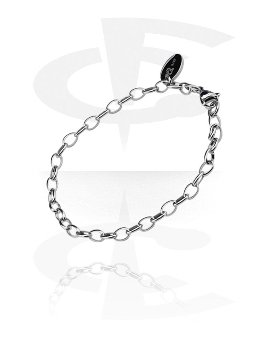 Armbånd med amuletter, Bracelet for Charms, Surgical Steel 316L