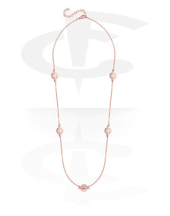 Halskjeder, Fashion Necklace, Rosegold Plated Surgical Steel 316L