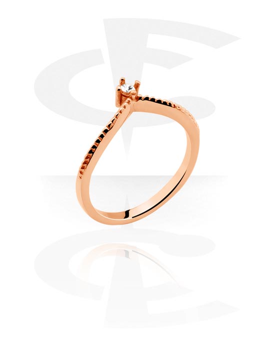 Ringer, Midi Ring, Rosegold Plated Surgical Steel 316L