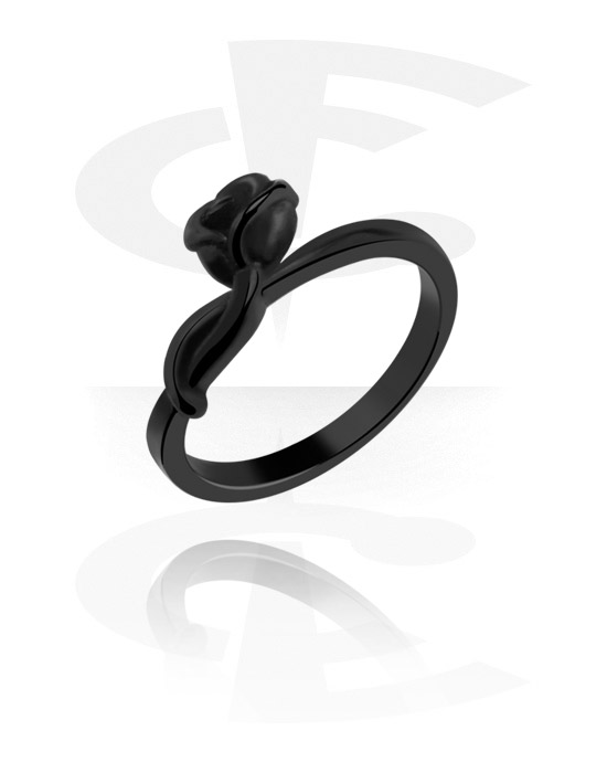 Prsteni, Midi Ring, Crni kirurški čelik 316L