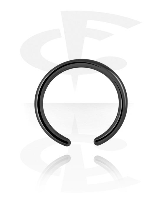 Balls, Pins & More, Black Ball Closure Ring, Surgical Steel 316L