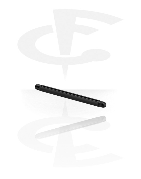 Kuler og staver ++, Black Barbell Pin, Surgical Steel 316L
