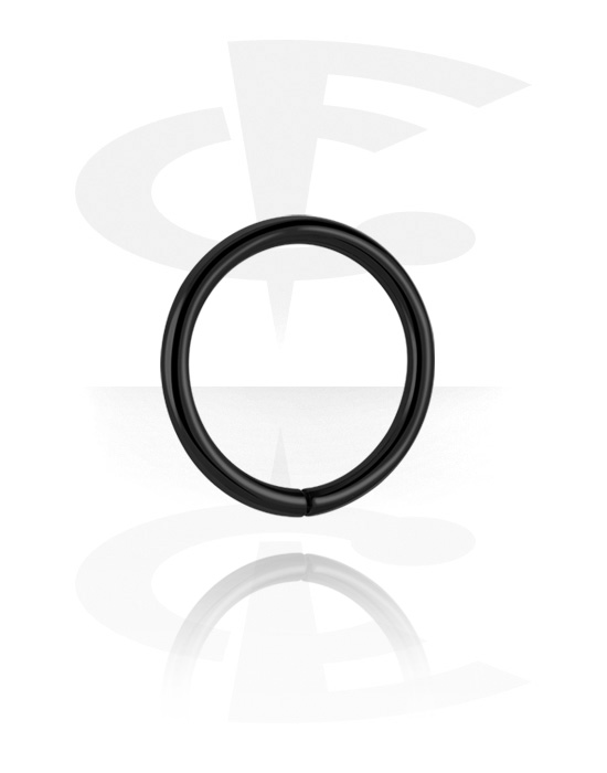 Piercinggyűrűk, Folyamatos gyűrű, Fekete sebészeti acél, 316L