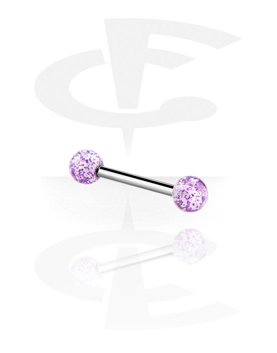 Barbells, Barbell with Balls, Surgical Steel 316L, Acrylic