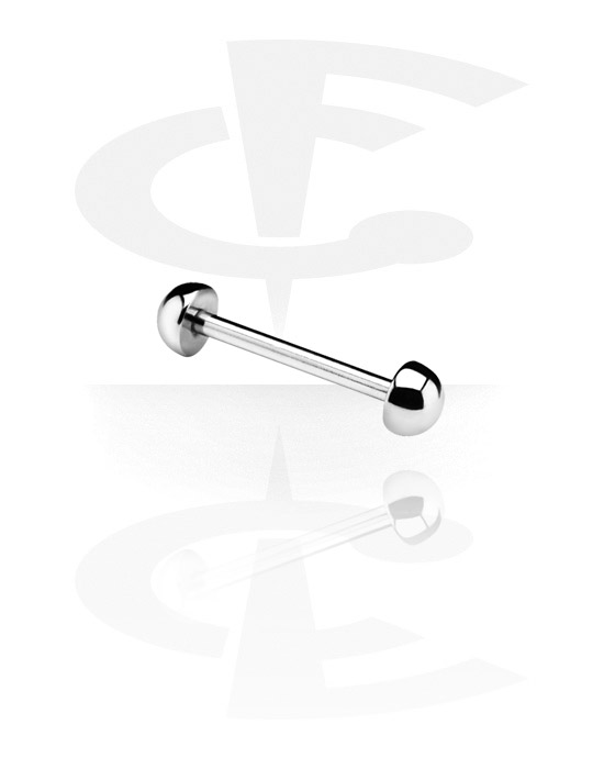Činky, Barbell with Half Balls, Surgical Steel 316L