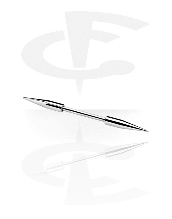 Barbeller, Barbell with Long Spikes, Surgical Steel 316L