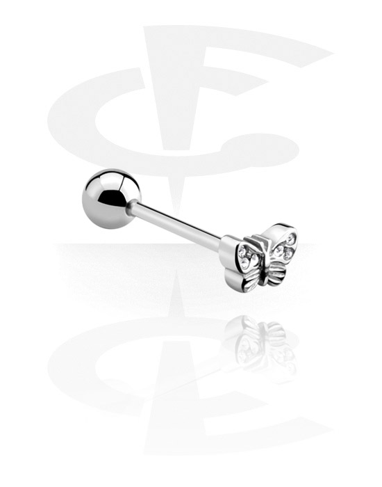 Barbells, Barbell with butterfly design, Surgical Steel 316L