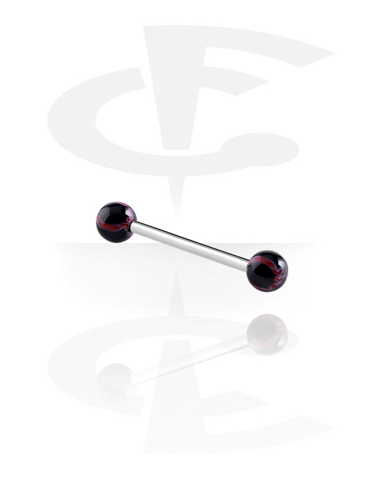 Barbells, Barbell with Balls, Surgical Steel 316L ,  Acrylic