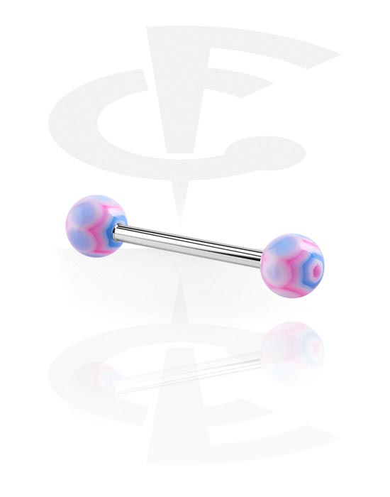 Barbells, "Web" Barbell, Surgical Steel 316L, Acryl