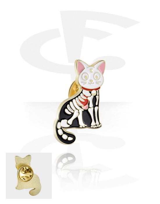 Odznaky, Pins s cat design, Legovaná ocel