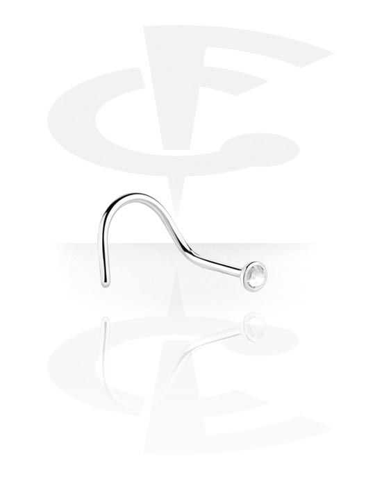 Nose Jewelry & Septums, Curved nose stud, Surgical Steel 316L