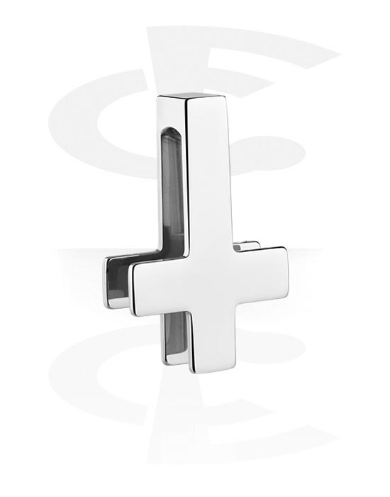 Ear weights & Hangers, Ear weight (stainless steel, silver, shiny finish), Stainless Steel 316L