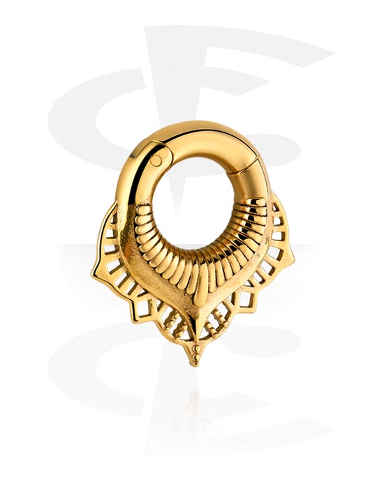 Ear weights & Hangers, Ear weight (stainless steel, gold, shiny finish), Gold Plated Stainless Steel 316L