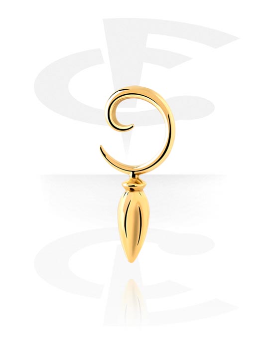 Stretching, Ear Weight, Gold Plated Stainless Steel 316L