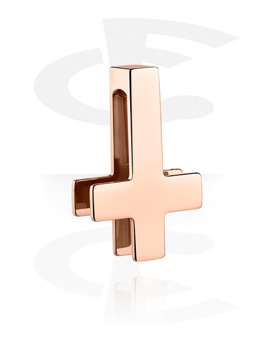Ear weights & Hangers, Ear weight (stainless steel, rose gold, shiny finish), Rose Gold Plated Stainless Steel 316L