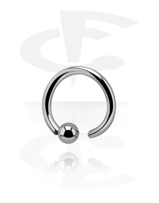 Piercing anillo acero klemmkugel 5mm pecho oreja Intim más gruesa aro