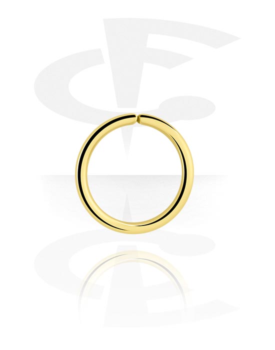 Piercing Rings, Continuous Ring, Gold Plated Surgical Steel 316L