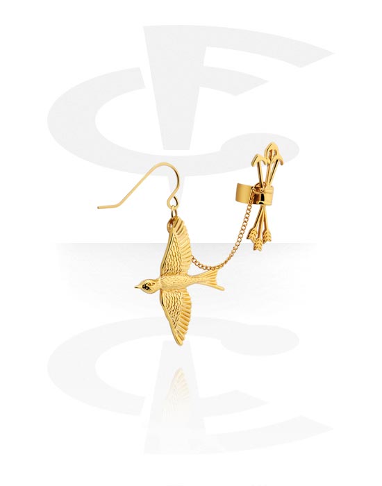 Øredobber, Ear cuff, Gold Plated Surgical Steel 316L