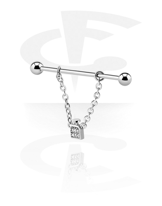 Barbells, Industrial Barbell with chain, Surgical Steel 316L