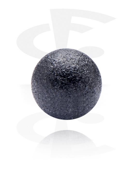 Kuler og staver ++, Ball, Black Surgical Steel 316L