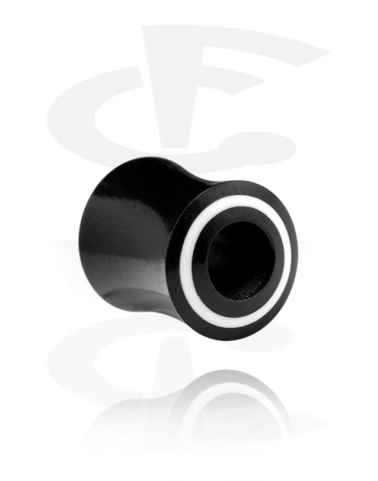 Tunele & plugi, Double flared plug (horn, black), Róg