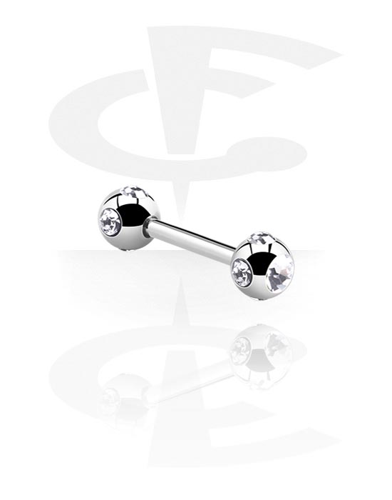 Barbellit, Barbell with Tiffany-Balls, Surgical Steel 316L