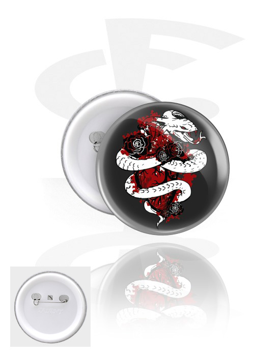 Buttons, Button s snake design, Pokositreni lim, Plastika