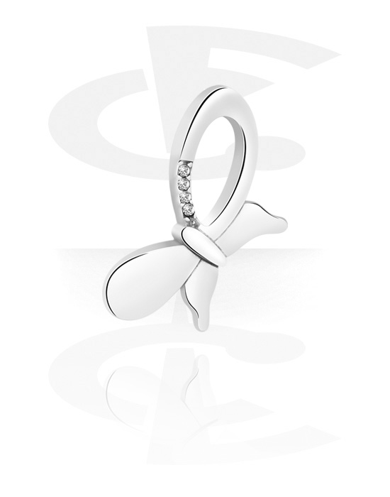 Pendants, Pendant with butterfly design, Surgical Steel 316L