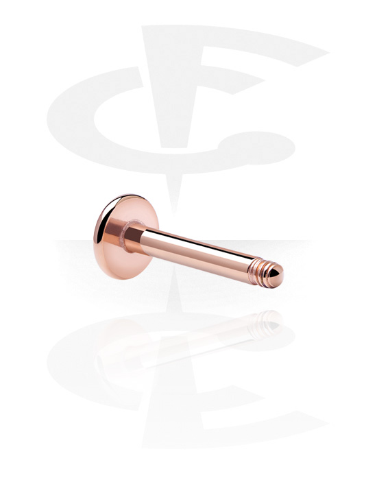 Kuler og staver ++, Labret Pin, Rosegold Plated Surgical Steel 316L