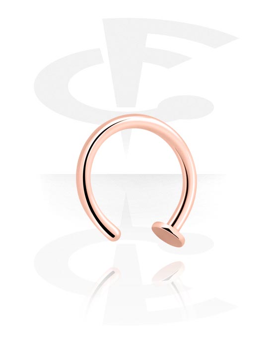 Nose Jewelry & Septums, Rosegold Open Nose Ring, Rose Gold Plated Surgical Steel 316L