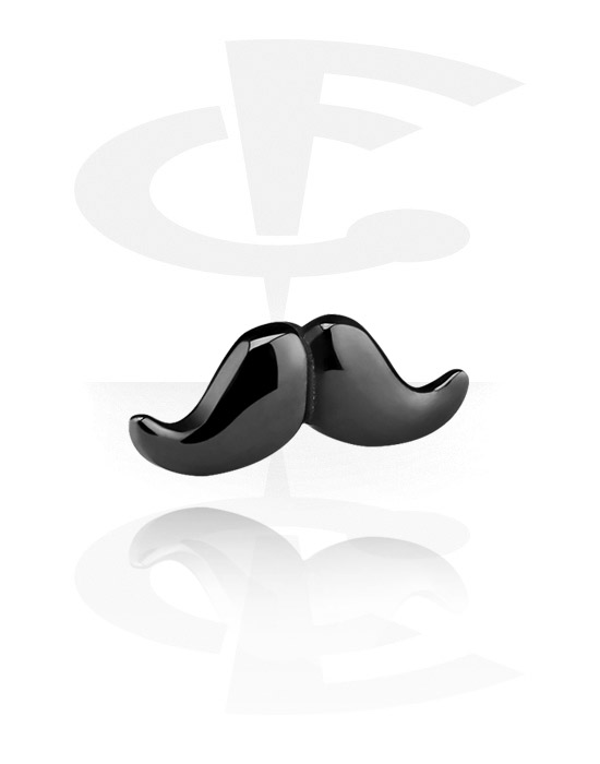 Kulki, igły i nie tylko, Black Moustache for BCR, Surgical Steel 316L