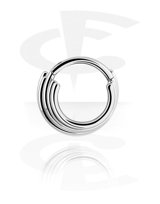 Piercinggyűrűk, Többcélú kattintó, Sebészeti acél, 316L