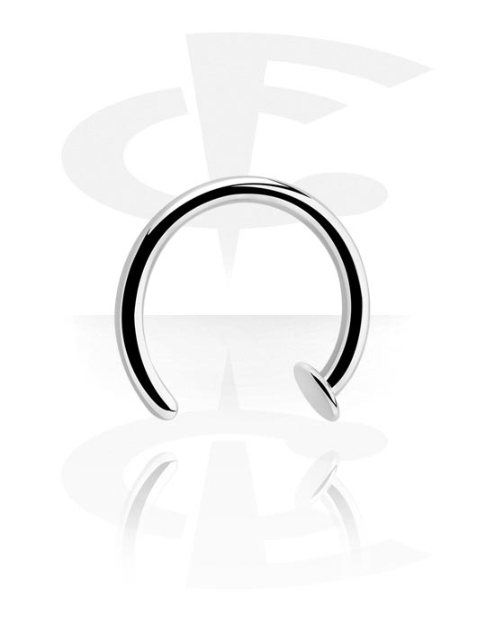 Nesestaver og -ringer, Open nose ring (anodised titanium), Titanium